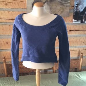 Lululemon navy crop sweatshirt